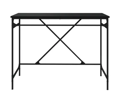 Rakstāmgalds, Melns, 100X50X75 Cm, Inženierijas Koks Un Dzelzs Vidaxl