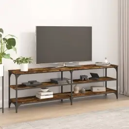 Televizoriaus Spintelė, Dūminio Ąžuolo, 160X30X50cm Mediena