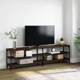 Tv Skapītis, Ozolkoka, 180X30X50 Cm, Inženierijas Koks, Metāls Vidaxl