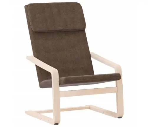 Poilsio Kėdė, Tamsiai Rudos Spalvos, Audinys