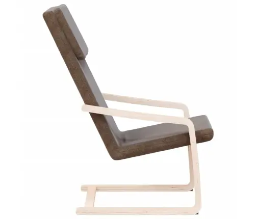 Poilsio Kėdė, Tamsiai Rudos Spalvos, Audinys