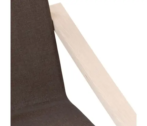 Poilsio Kėdė, Tamsiai Rudos Spalvos, Audinys