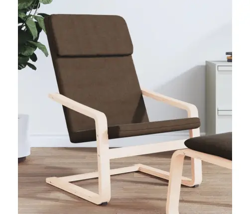 Poilsio Kėdė, Tamsiai Rudos Spalvos, Audinys