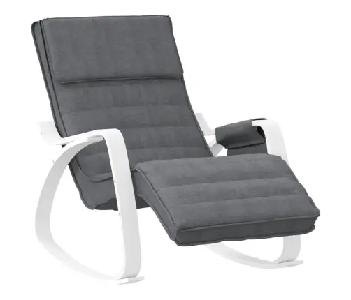 Šūpuļkrēsls, Tumši Pelēks Audums Vidaxl