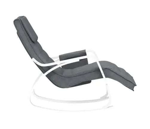 Šūpuļkrēsls, Tumši Pelēks Audums Vidaxl