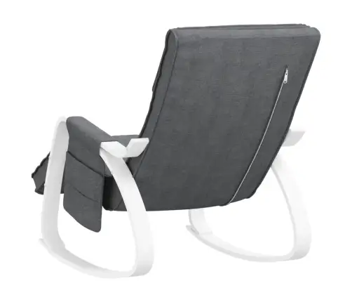 Šūpuļkrēsls, Tumši Pelēks Audums Vidaxl