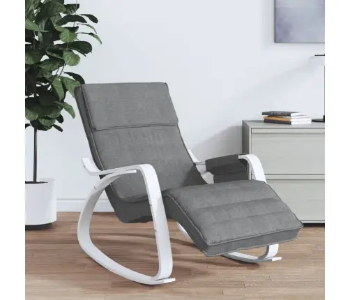 Šūpuļkrēsls, Tumši Pelēks Audums Vidaxl