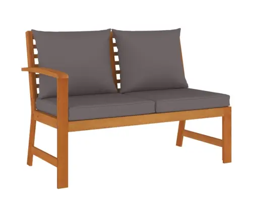 4-Daļīgs Dārza Mēbeļu Komplekts Ar Matračiem, Akācijas Koks Vidaxl