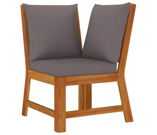 6-Osaline Aiamööbli Komplekt Patjadega, Akaatsiapuit