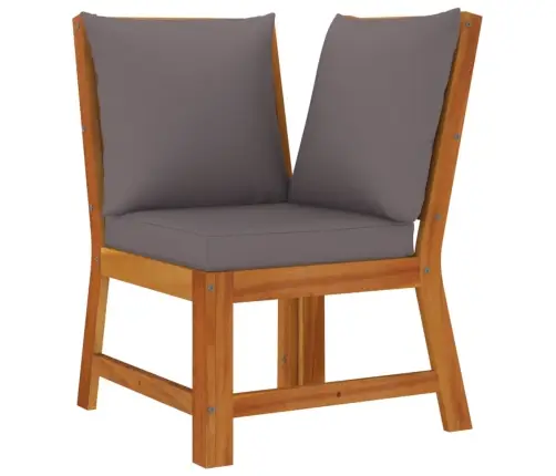 5-Daļīgs Dārza Mēbeļu Komplekts, Matrači, Akācijas Masīvkoks Vidaxl