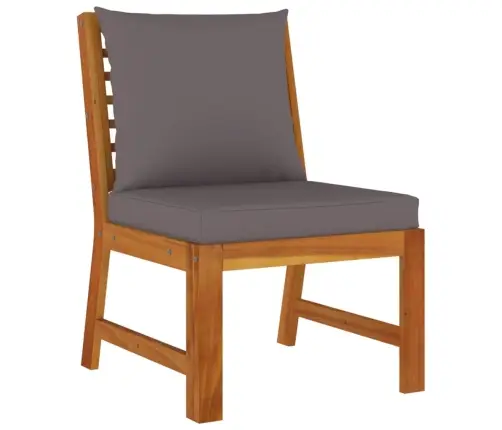 5-Daļīgs Dārza Mēbeļu Komplekts, Matrači, Akācijas Masīvkoks Vidaxl