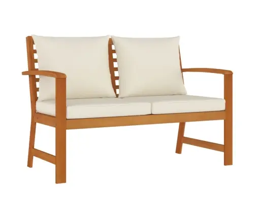 4-Daļīgs Dārza Mēbeļu Komplekts Ar Matračiem, Akācijas Koks Vidaxl