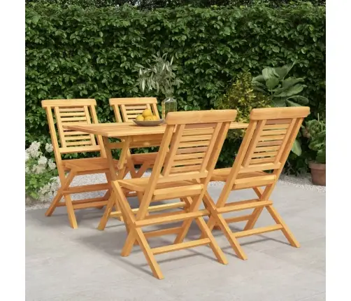 5-Osaline Aiamööbli Komplekt, Tiikpuu