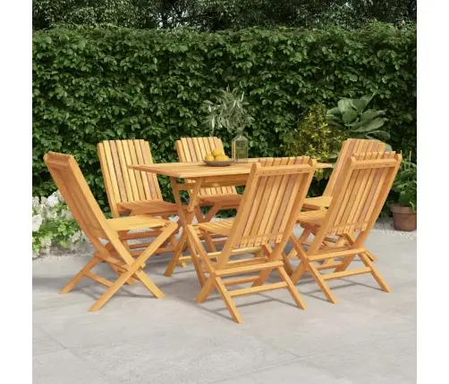 7-Osaline Aiamööbli Komplekt, Tiikpuu