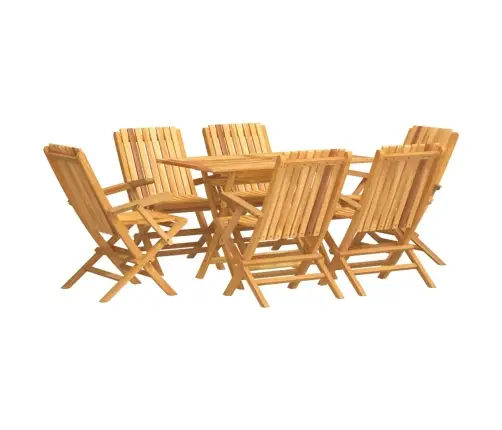 7-Daļīgs Dārza Mēbeļu Komplekts, Masīvs Tīkkoks Vidaxl