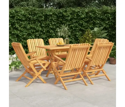 7-Daļīgs Dārza Mēbeļu Komplekts, Masīvs Tīkkoks Vidaxl