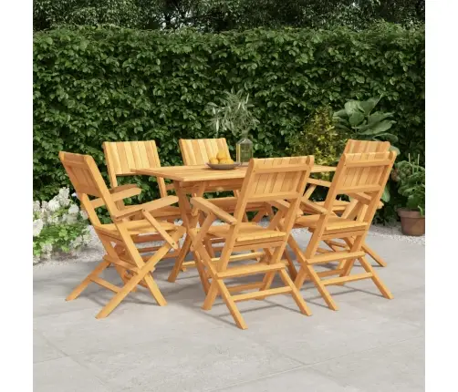 7-Daļīgs Dārza Mēbeļu Komplekts, Masīvs Tīkkoks Vidaxl