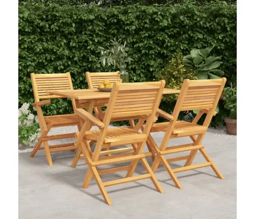 Piecdaļīgs Dārza Mēbeļu Komplekts, Masīvs Tīkkoks Vidaxl