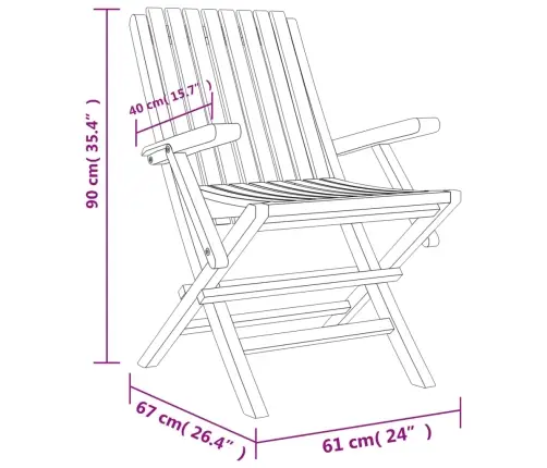 Sodo Valgomojo Baldų Komplektas, 5 Dalių, Tikmedžio Masyvas