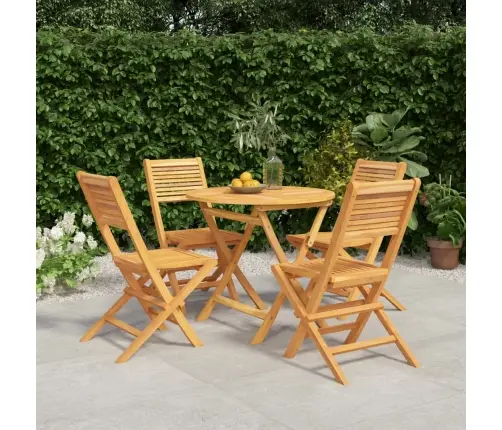 Piecdaļīgs Dārza Mēbeļu Komplekts, Masīvs Tīkkoks Vidaxl