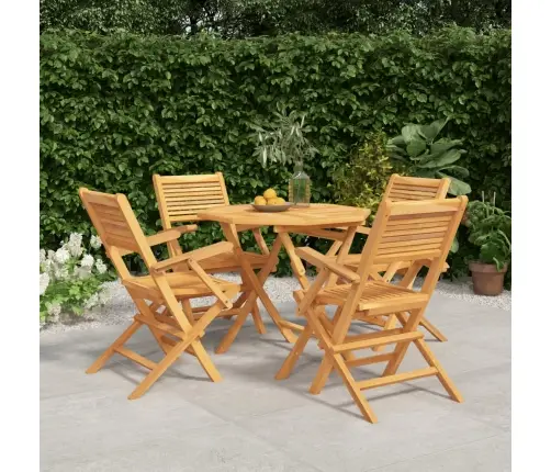 Piecdaļīgs Dārza Mēbeļu Komplekts, Masīvs Tīkkoks Vidaxl