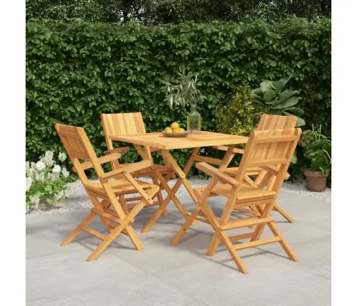 Piecdaļīgs Dārza Mēbeļu Komplekts, Masīvs Tīkkoks Vidaxl