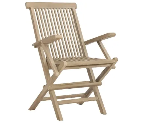 Piecdaļīgs Dārza Mēbeļu Komplekts, Pelēks, Masīvs Tīkkoks Vidaxl