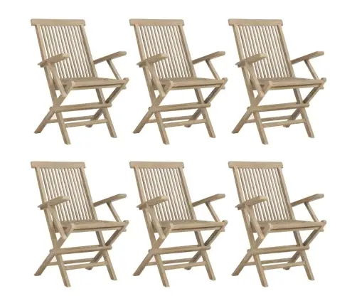 7-Daļīgs Dārza Ēdamgalda Komplekts, Masīvs Tīkkoks Vidaxl