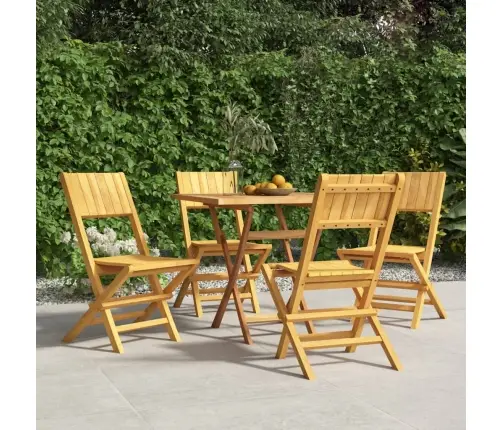 Kokkupandavad Aiatoolid 4 Tk, 47 X 61 X 90 cm Tiikpuu