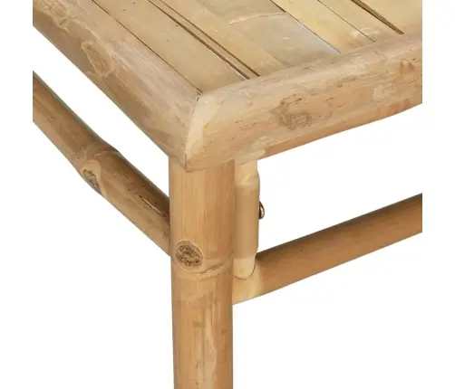 9-Osaline Aiamööbli Komplekt Helehallide Patjadega, Bambus