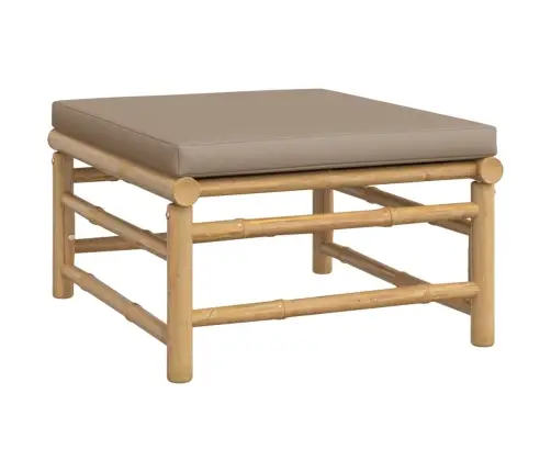 9-Daļīgs Dārza Atpūtas Mēbeļu Komplekts Ar Matračiem, Bambuss Vidaxl