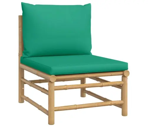 6-Daļīgs Dārza Atpūtas Mēbeļu Komplekts Ar Matračiem, Bambuss Vidaxl