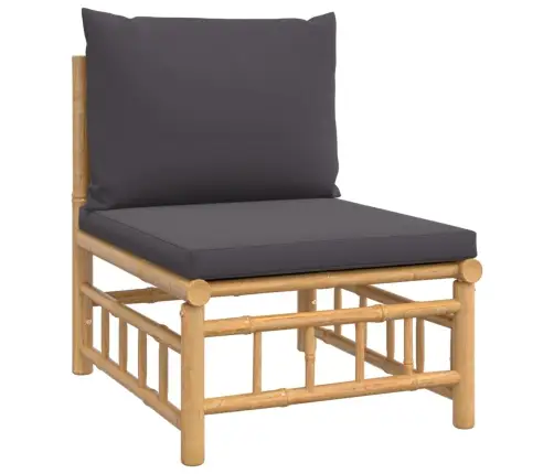 12-Daļīgs Dārza Atpūtas Mēbeļu Komplekts Ar Matračiem, Bambuss Vidaxl