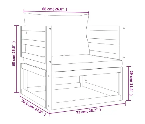 6-Osaline Aiamööbli Komplekt Helehallide Patjadega, Täispuit
