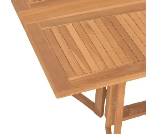 7 Daļu Dārza Galdiņš Cieta Koks Teak Vidaxl