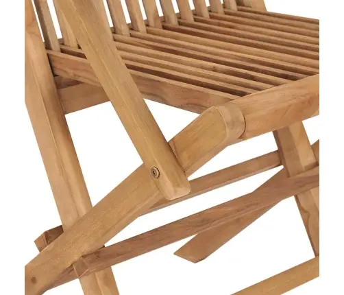 7 Daļu Dārza Galdiņš Cieta Koks Teak Vidaxl