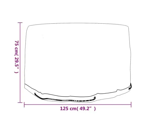 Aiamööbli Katted 2 Tk, 6 Aasaga, Ø125 X 75 cm Ümmargune
