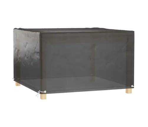 2 Dārza Mēbeļu Pārklāji, 8 Gredzeni, 132X132X80 Cm, Kvadrāta Vidaxl