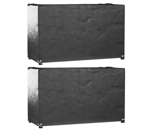 Dārza Mēbeļu Pārklāji, 2 Gab., 8 Gredzeni, 170X94X70 Cm Vidaxl