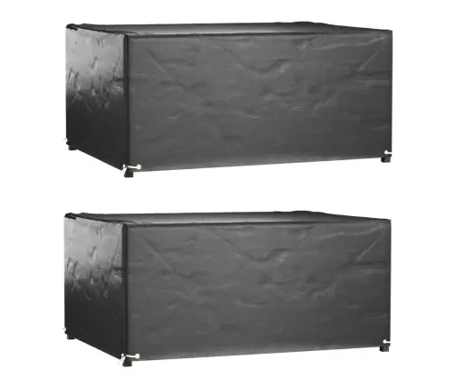 Dārza Mēbeļu Pārklāji, 2 Gab., 8 Gredzeni, 180X135X80 Cm Vidaxl