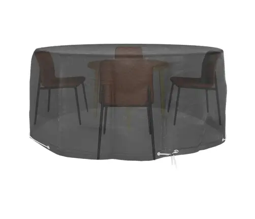 Dārza Mēbeļu Pārklāji, 2 Gab., 10 Gredzeni, Ø260X90 Cm, Apaļš Vidaxl