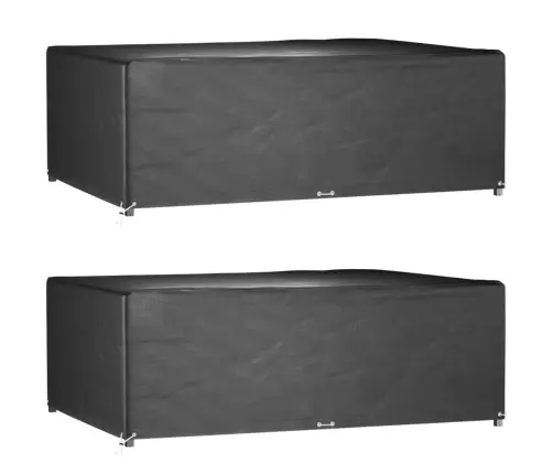 Dārza Mēbeļu Pārklāji, 2 Gab., 12 Gredzeni, 270X180X90 Cm Vidaxl