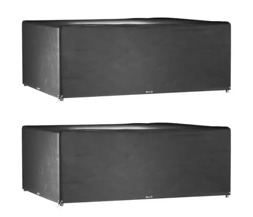 Dārza Mēbeļu Pārklāji, 2 Gab., 16 Gredzeni, 300X250X90 Cm Vidaxl