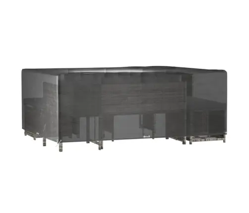 Dārza Mēbeļu Pārklāji, 2 Gab., 16 Gredzeni, 300X250X90 Cm Vidaxl