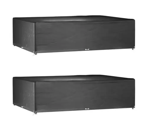 Dārza Mēbeļu Pārklāji, 2 Gab., 16 Gredzeni, 300X200X75 Cm Vidaxl