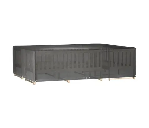 Dārza Mēbeļu Pārklāji, 2 Gab., 16 Gredzeni, 300X200X75 Cm Vidaxl