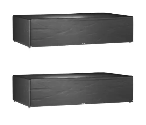 Dārza Mēbeļu Pārklāji, 2 Gab., 12 Gredzeni, 315X180X75 Cm Vidaxl