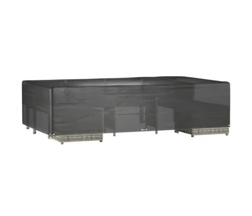 Dārza Mēbeļu Pārklāji, 2 Gab., 12 Gredzeni, 315X180X75 Cm Vidaxl