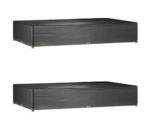 Dārza Mēbeļu Pārklāji, 2 Gab., 16 Gredzeni, 325X205X60 Cm Vidaxl