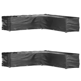 Sodo Baldų Uždangalai, 2Vnt., 300X300X70cm 20 Kilpų, L Formos